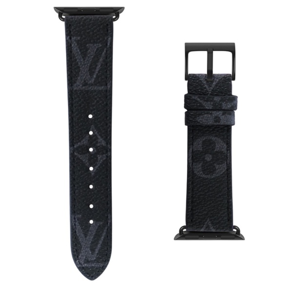 DESIGNER APPLE WATCH 38MM 40MM 41MM 42MM 44MM 45MM 46MM 49MM L V DENIM - Picture 2 of 8